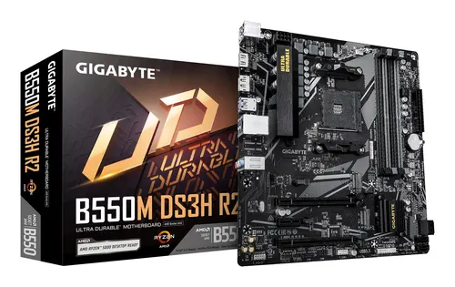 GIGABYTE B550M DS3H R2 płyta główna AMD B550 Socket AM4 micro ATX