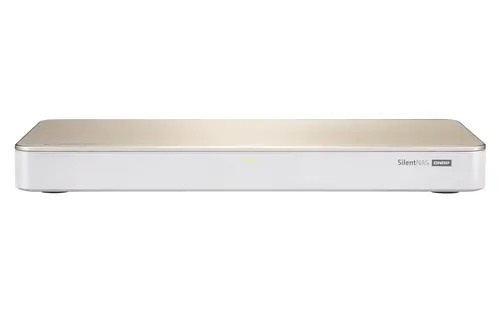 QNAP HS-453DX NAS Tower Intel® Celeron® J4105 8 GB DDR4 0 TB QNAP Turbo System Złoto, Biały
