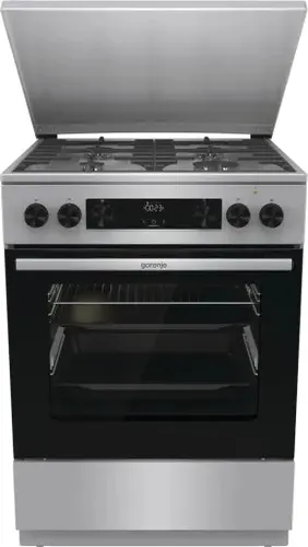 Gorenje G600 GKS6C71XF pierkarnik Kuchenka wolnostojąca Prąd elektryczny Gaz Stal nierdzewna