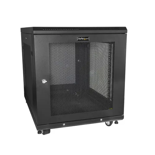 StarTech.com RK1233BKM stojak 12U Stojak wolnostojący Czarny