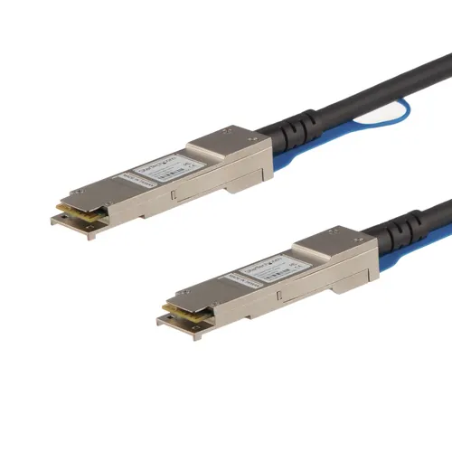 StarTech.com QSFPH40GCU1M kabel InfiniBand / światłowodowy 1 m QSFP+ Czarny