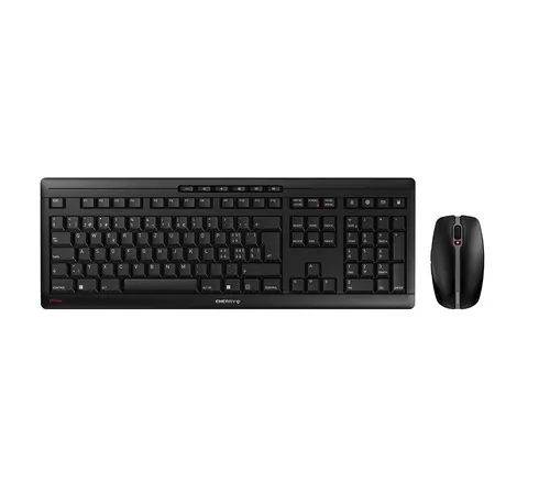 CHERRY Stream Desktop Recharge klawiatura Dołączona myszka Uniwersalne RF Wireless QWERTZ Swiss Czarny