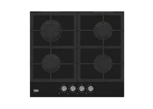 Beko HILG 642C5 SB Czarny Wbudowany 60 cm Gaz 4 stref(y)
