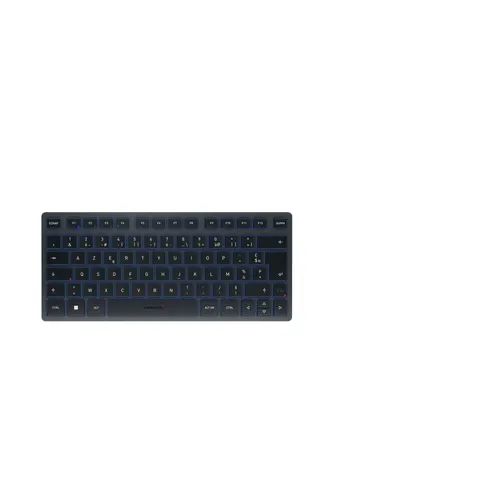 CHERRY KW 7100 MINI BT klawiatura Uniwersalne Bluetooth AZERTY Francuski Niebieski