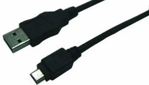 LogiLink CU0014 kabel USB USB 2.0 1,8 m USB A Mini-USB B 0,48 Gbit/s Czarny