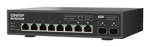 QNAP QSW-L3208-2C6T przełącznik sieciowy Zarządzany L2 10G Ethernet (100/1000/10000) Desktop Czarny