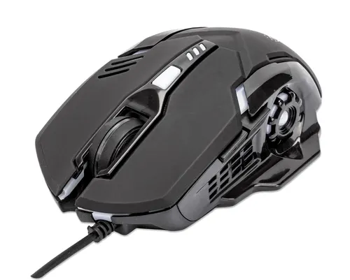 Manhattan 179256 myszka Gaming Dla praworęcznych USB Typu-A Optyczny 3200 DPI
