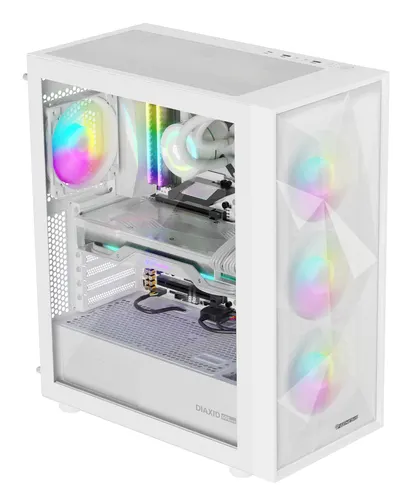 GENESIS Diaxid 605 ARGB Midi Tower Biały