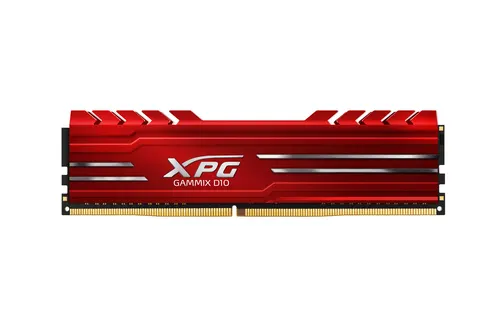 XPG GAMMIX D10 moduł pamięci 8 GB 1 x 8 GB DDR4 288-pin DIMM, 8 GB, 3000 MHz, czerwona