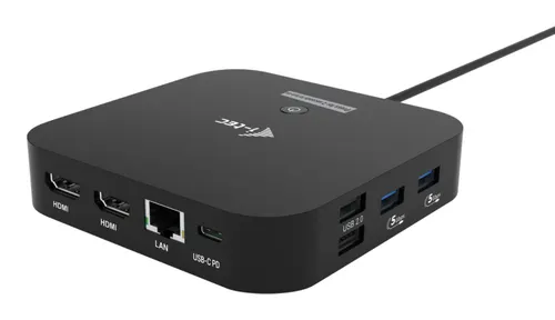 i-tec C31DUALHDMIDOCKPD stacja dokująca Przewodowa USB 3.2 Gen 2 (3.1 Gen 2) Type-C Czarny