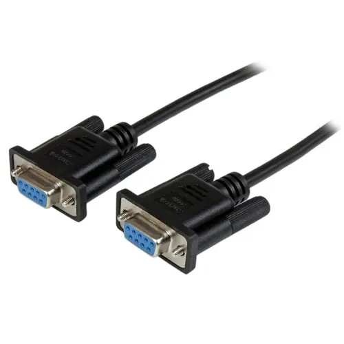 StarTech.com SCNM9FF2MBK kabel równoległy Czarny 2 m DB-9