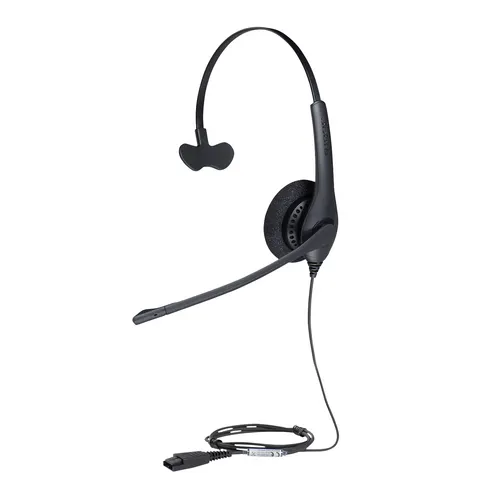 Jabra Biz 1500 Zestaw słuchawkowy Przewodowa Opaska na głowę Biuro/centrum telefoniczne Bluetooth Czarny, mono, złącze QD