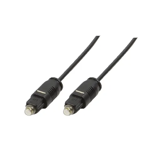 LogiLink Toslink - Toslink, 5m kabel audio Czarny