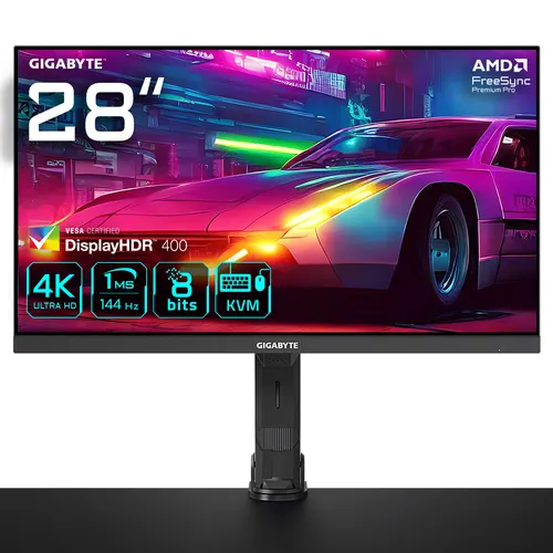 GIGABYTE M28U Arm Edition monitor komputerowy 71,1 cm (28") 3840 x 2160 px 4K Ultra HD LED Czarny