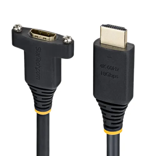 StarTech.com HDMI2PNLFM-1M kabel HDMI HDMI Typu A (Standard) Czarny