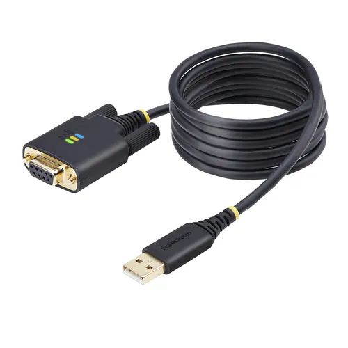 StarTech.com 1P6FFCN-USB-SERIAL kabel równoległy Czarny 2 m USB Typu-A DB-9