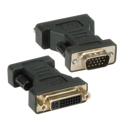 Techly DVI - VGA F/M DVI-I Czarny