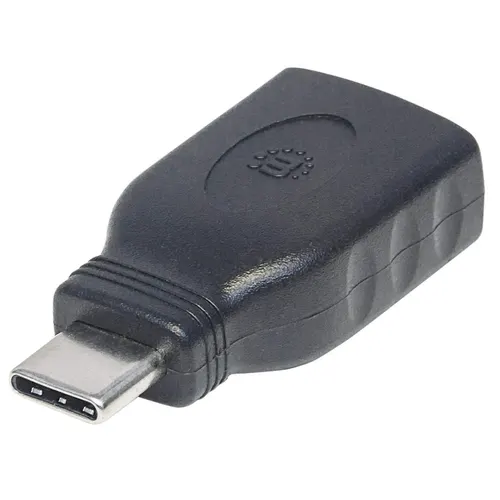 Manhattan 354646 przejściówka do kabli USB C USB A Czarny