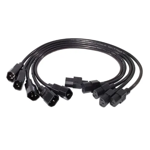 APC PWR Cord C13 - C14, 0.6 m Czarny 0,6 m IEC C14 C14 panel
