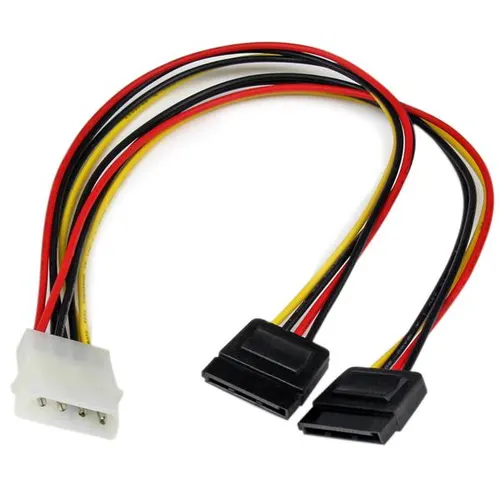 StarTech.com PYO2LP4SATA wewnętrzny kabel zasilający 0,304 m