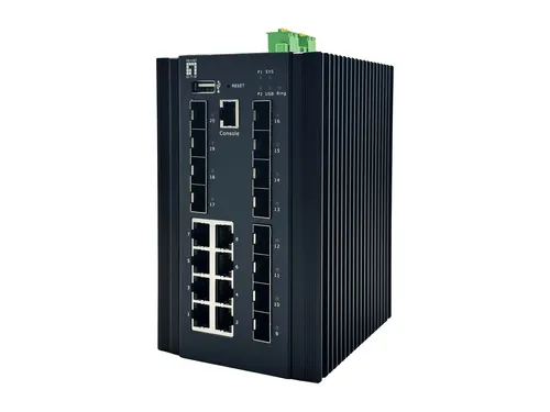 LevelOne IGU-2072 przełącznik sieciowy Zarządzany L2+ Gigabit Ethernet (10/100/1000) Czarny