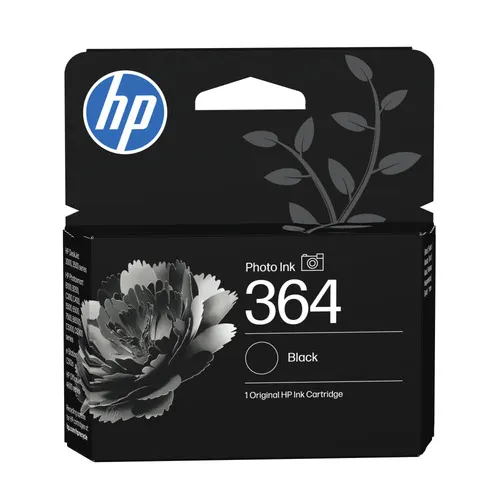 HP 364 oryginalny wkład atramentowy fotograficzny, czarny fotograficzny, pudełko (wersja PL)