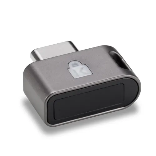 Kensington Zabezpieczenie z czytnikiem linii papilarnych VeriMark Guard 2.1 USB-C-FIDO2 WebAuthnCTAP2.1FIDO U2F