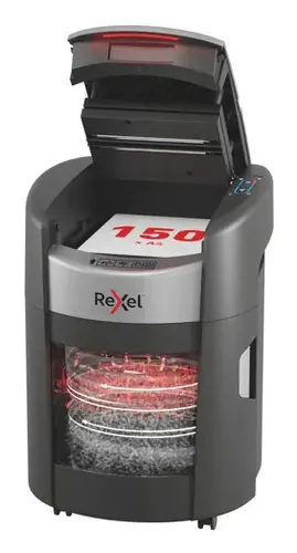 Rexel ShredMax AutoFeed+ 150X niszczarka Rozdrabnianie krzyżowe 55 dB 22,5 cm Czarny