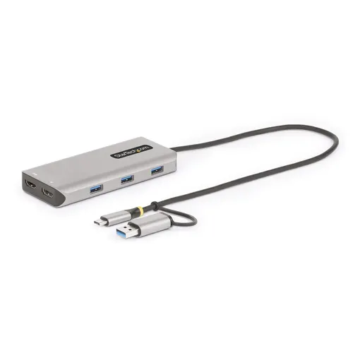 StarTech.com 167B-USBC-MULTIPORT stacja dokująca Przewodowa USB 3.2 Gen 1 (3.1 Gen 1) Type-C Srebrny