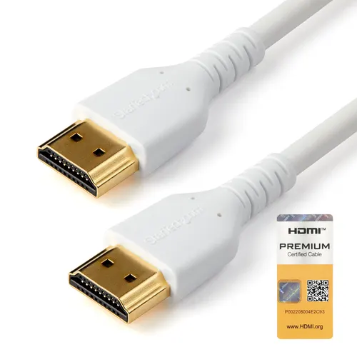 StarTech.com RHDMM1MPW kabel HDMI 1 m HDMI Typu A (Standard) Biały