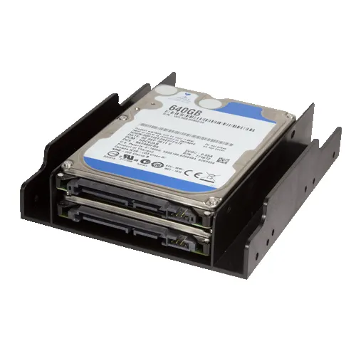 LogiLink AD0010 panel drive bay 2x 3,5" Panel bezela Czarny