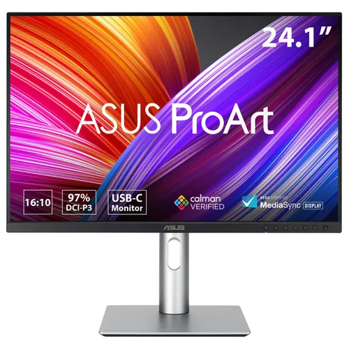 ASUS ProArt PA248CRV monitor komputerowy 61,2 cm (24.1") 1920 x 1200 px WUXGA LCD Czarny, Srebrny