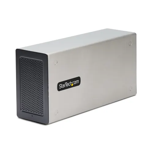 StarTech.com 2TBT3-PCIE-ENCLOSURE stacja dokująca Przewodowa Thunderbolt 3 Srebrny