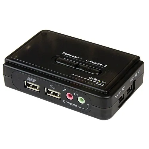 StarTech.com SV211KUSB przełącznik KVM Czarny