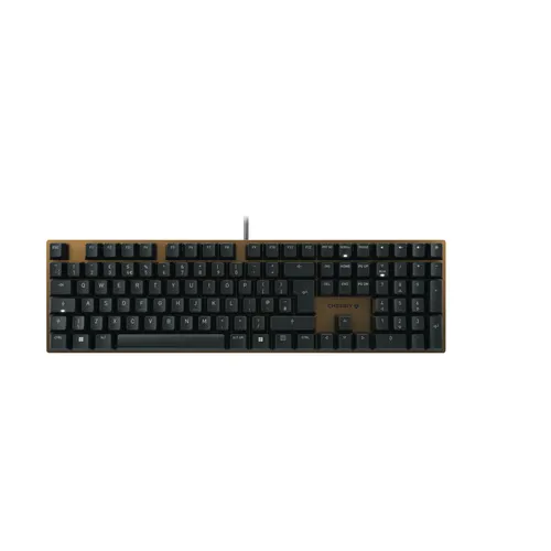 CHERRY KC 200 MX klawiatura Uniwersalne USB QWERTY Angielski Czarny, Brąz, układ brytyjski