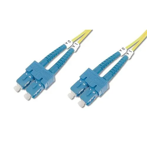 Techly ILWL D9-B-050 kabel InfiniBand / światłowodowy 5 m SC Żółty