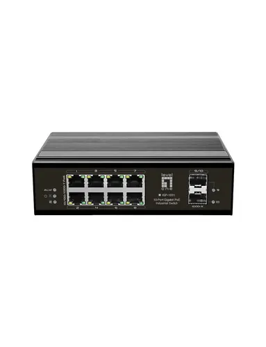 LevelOne IGP-1031 przełącznik sieciowy Gigabit Ethernet (10/100/1000) Obsługa PoE Czarny