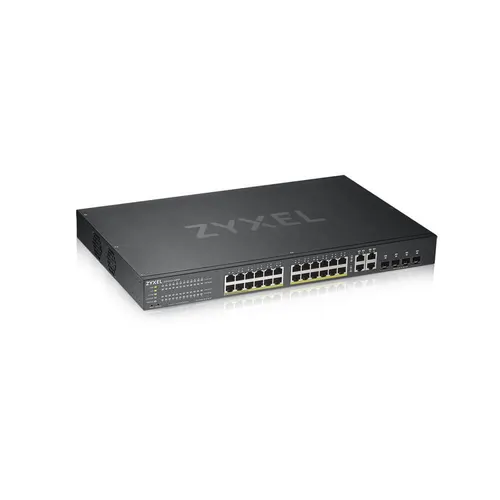 Zyxel GS1920-24HPV2 Zarządzany Gigabit Ethernet (10/100/1000) Obsługa PoE Czarny, 28 portów (24 PoE+)