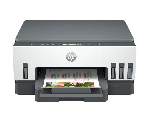 HP Smart Tank 720 Bezprzewodowe All-in-One W kolorze Drukarka, Drukowanie dwustronne; Kopiowanie, skanowanie