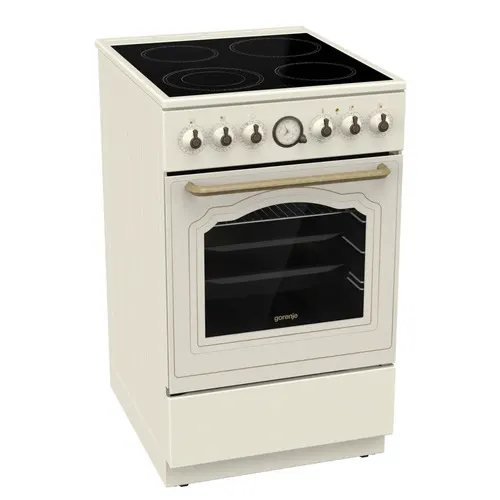Gorenje GECS5B70CLI Kuchenka wolnostojąca Prąd elektryczny Ceramiczna Beżowy