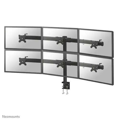 Neomounts FPMA-D700D6 uchwyt / stojak do monitorów 68,6 cm (27") Biurko Czarny