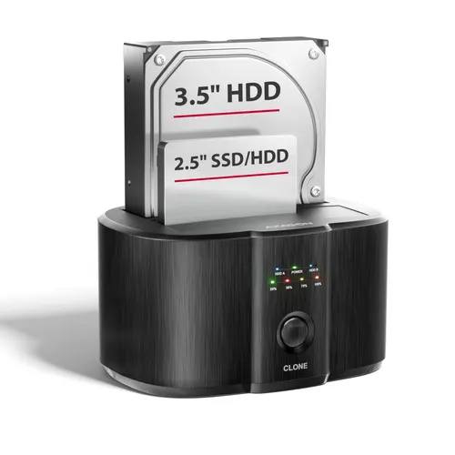 Axagon ADSA-SC stacja dokująca do dysków twardych USB 3.2 Gen 1 (3.1 Gen 1) Type-C Czarny
