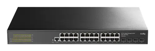 Cudy GS2024S2 przełącznik sieciowy Zarządzany L2/L3 Gigabit Ethernet (10/100/1000) 1U Czarny