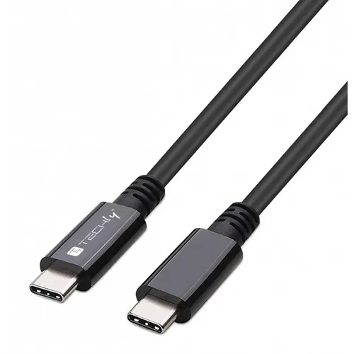 Techly ICOC MUSB40-CMCM08 kabel USB USB4 Gen 3x2 0,8 m USB C 40 Gbit/s 100 W Czarny