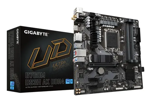 GIGABYTE B760M DS3H AX DDR4 płyta główna Intel B760 Express LGA 1700 micro ATX