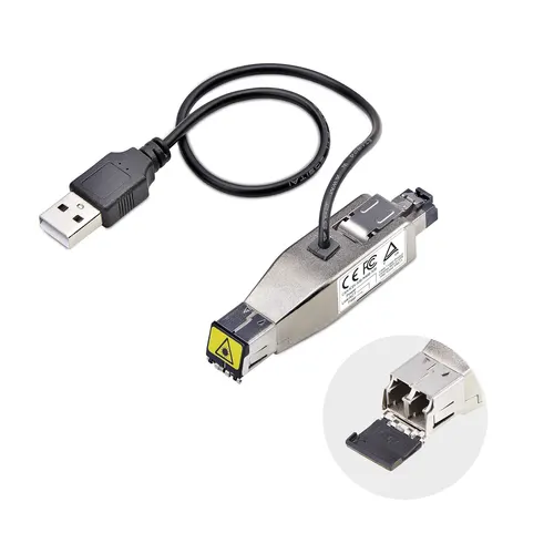 StarTech.com D01ML55U-FIBER-MEDIA konwerter sieciowy 1000 Mbit/s 1310 nm Multifunkcyjny, Pojedynczy Czarny, Srebrny