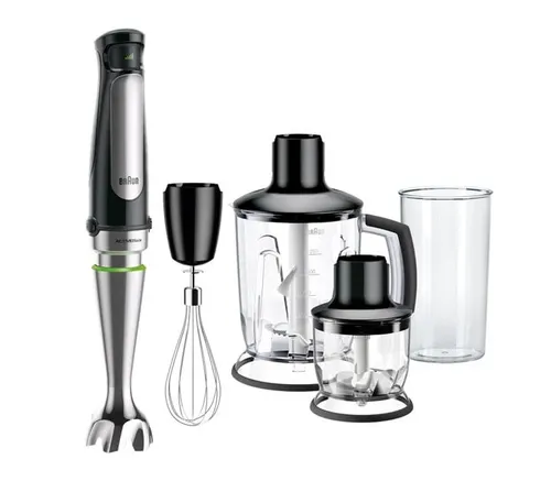 Braun MultiQuick 7 MQ 7045X 1,25 l Blender immersyjny 1000 W Czarny, Stal nierdzewna
