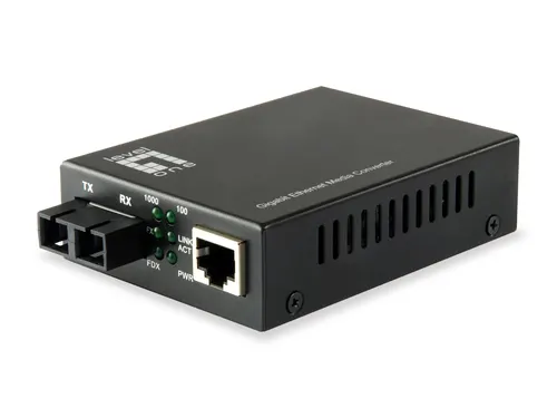 LevelOne GVT-2002 konwerter sieciowy 1000 Mbit/s 1310 nm Pojedynczy Czarny