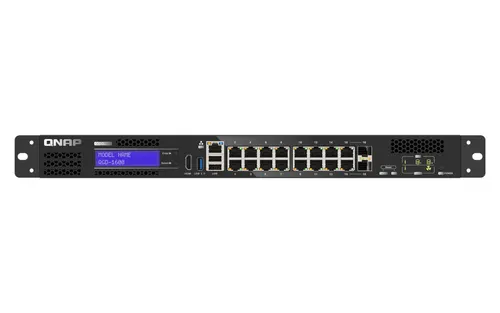 QNAP QGD-1600 Zarządzany Gigabit Ethernet (10/100/1000) 1U Czarny, Szary, 8 GB RAM