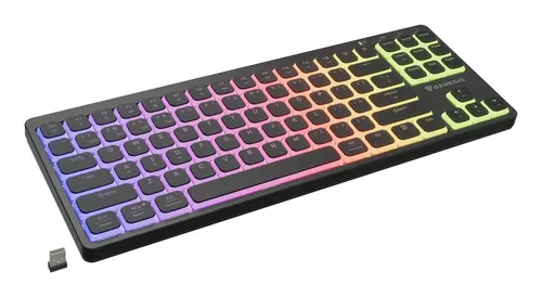 GENESIS Thor 430 TKL Wireless klawiatura Gaming USB + RF Wireless + Bluetooth QWERTY US English Czarny